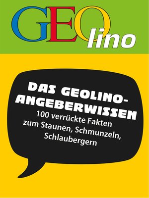 cover image of GEOlino--Angeberwissen